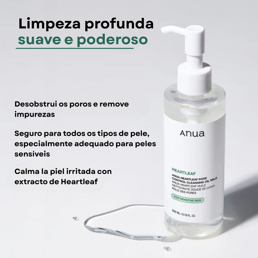 Óleo de Limpeza Heartleaf para Controle de Poros | Anua