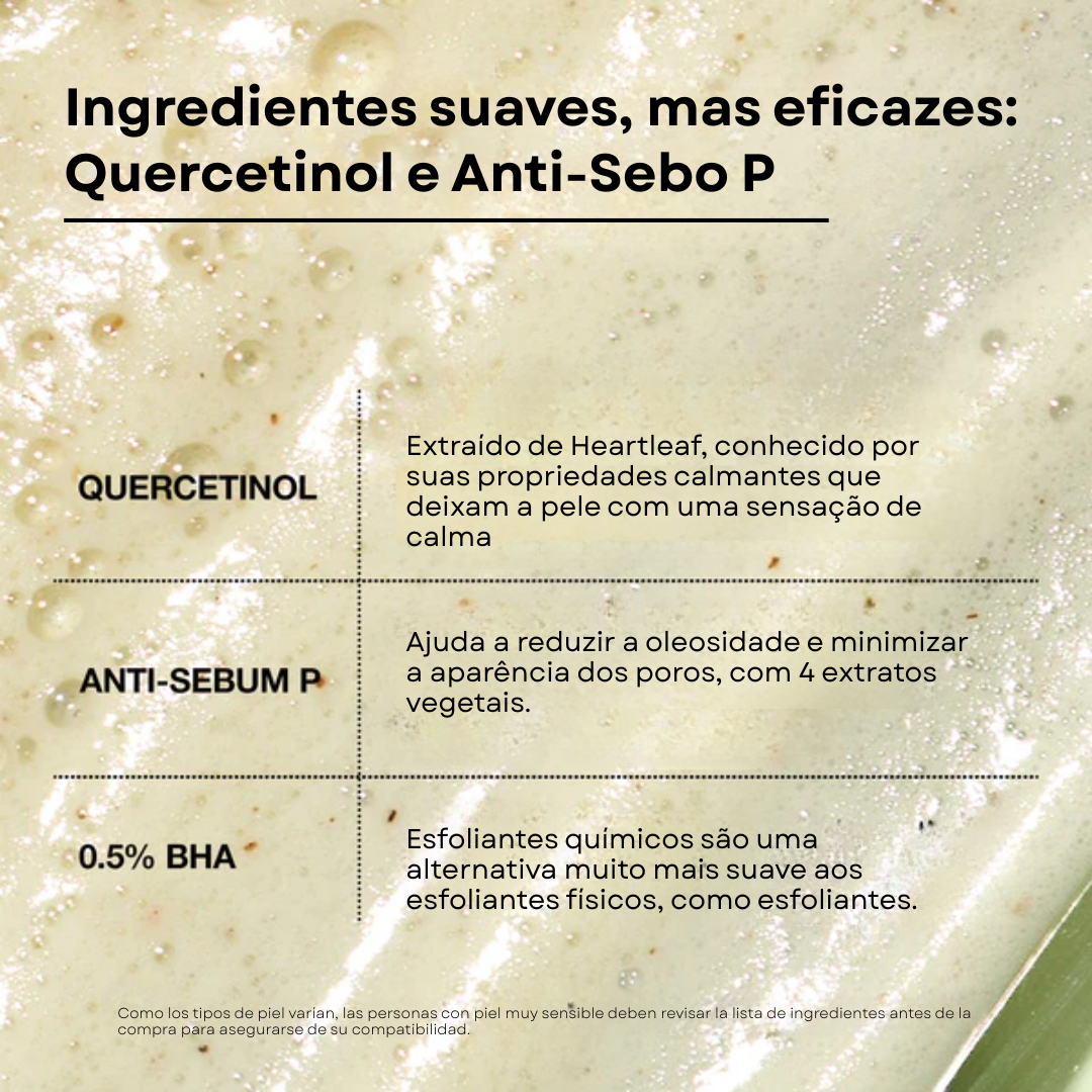 Espuma de Limpeza Heartleaf Quercetinol para Poros | Anua