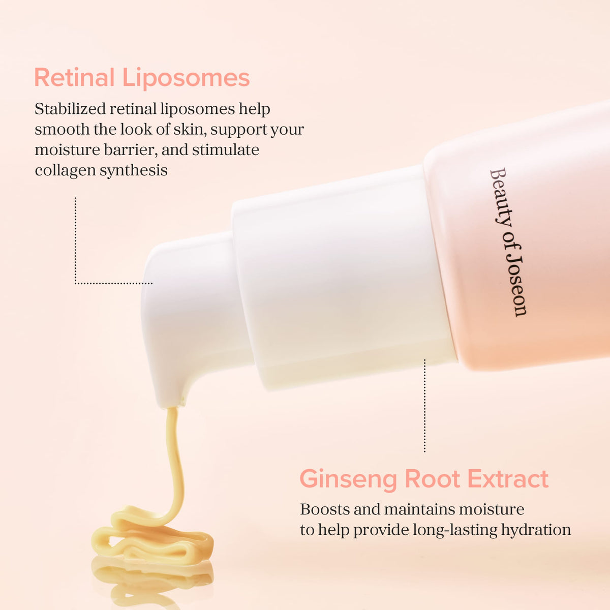 Beauty of Joseon Ginseng & Retinal Eye Serum supporting cell renewal and smoothing the appearance of crow's feet.