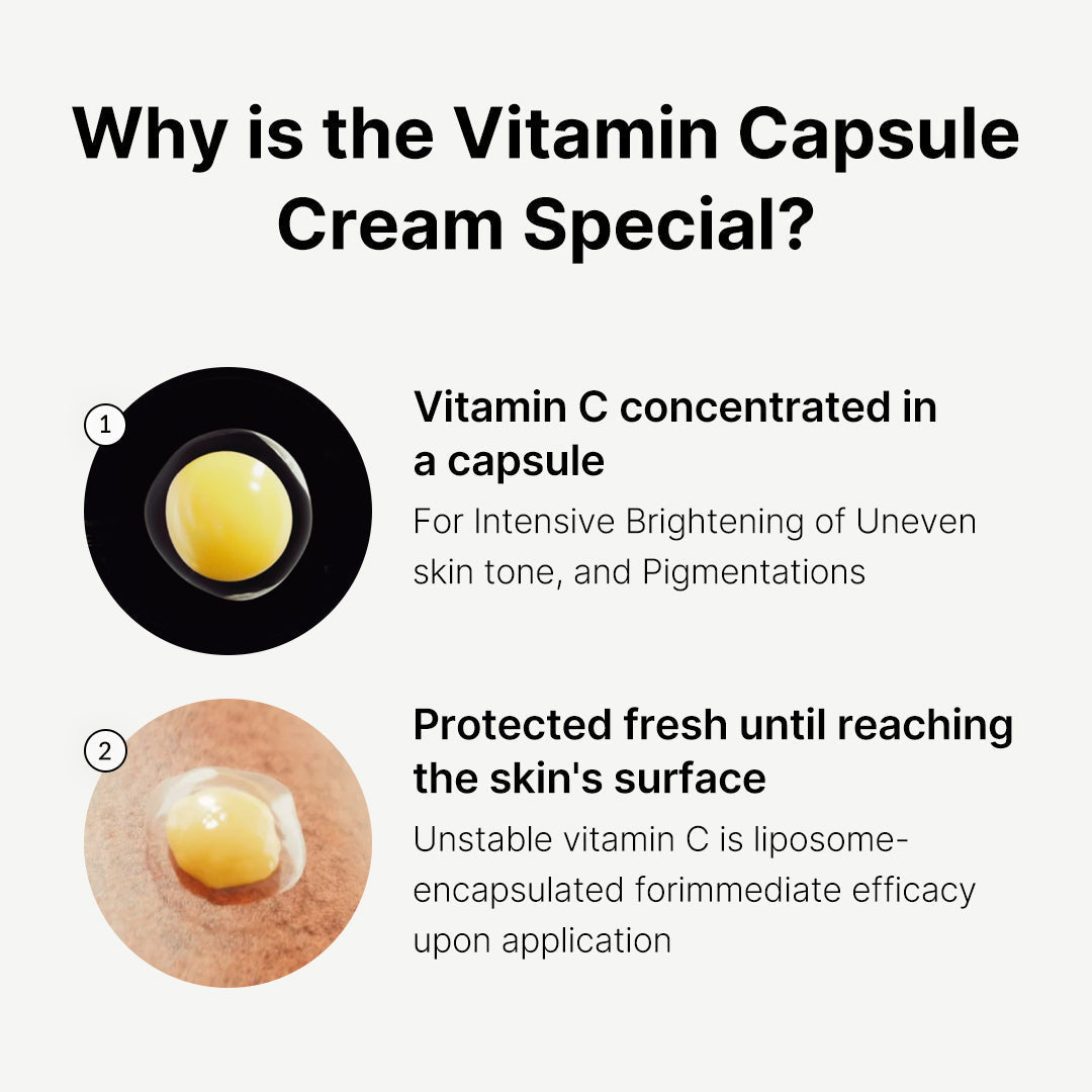 Medicube Deep Vita C Capsule Cream providing antioxidant protection against environmental stressors.
