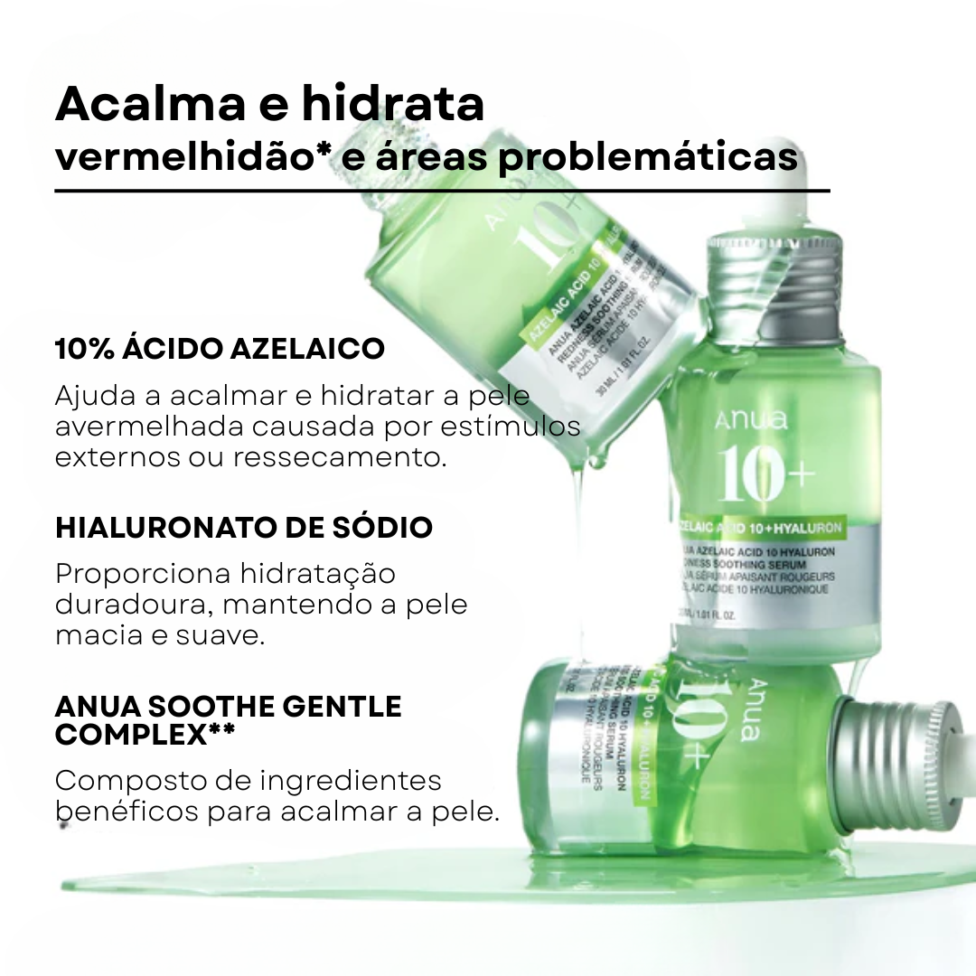 Sérum Ácido Azelaico 10% para Vermelhidão e Acne | Anua
