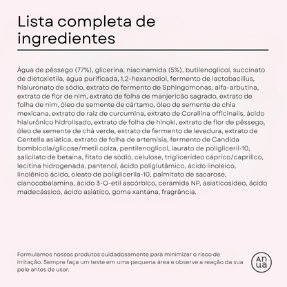 Sérum Peach 70% + Niacinamida 5% para Pele Radiante | Anua