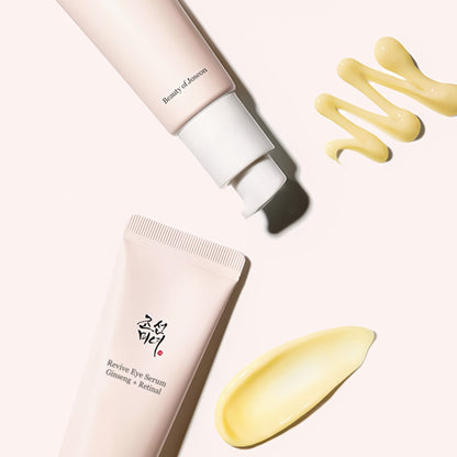Beauty of Joseon Ginseng & Retinal Eye Serum combining traditional Korean ginseng with retinal to firm and renew the skin.