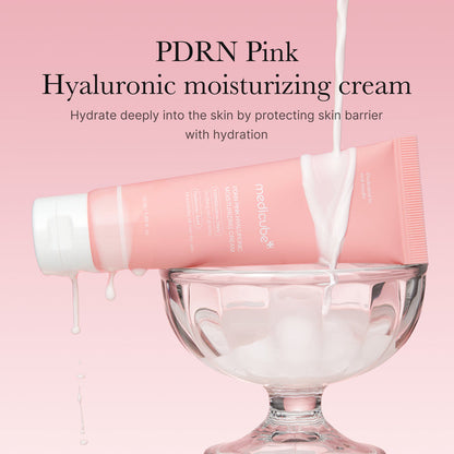 Medicube PDRN Pink Peptide Face Cream supporting skin regeneration and barrier recovery with Salmon PDRN.