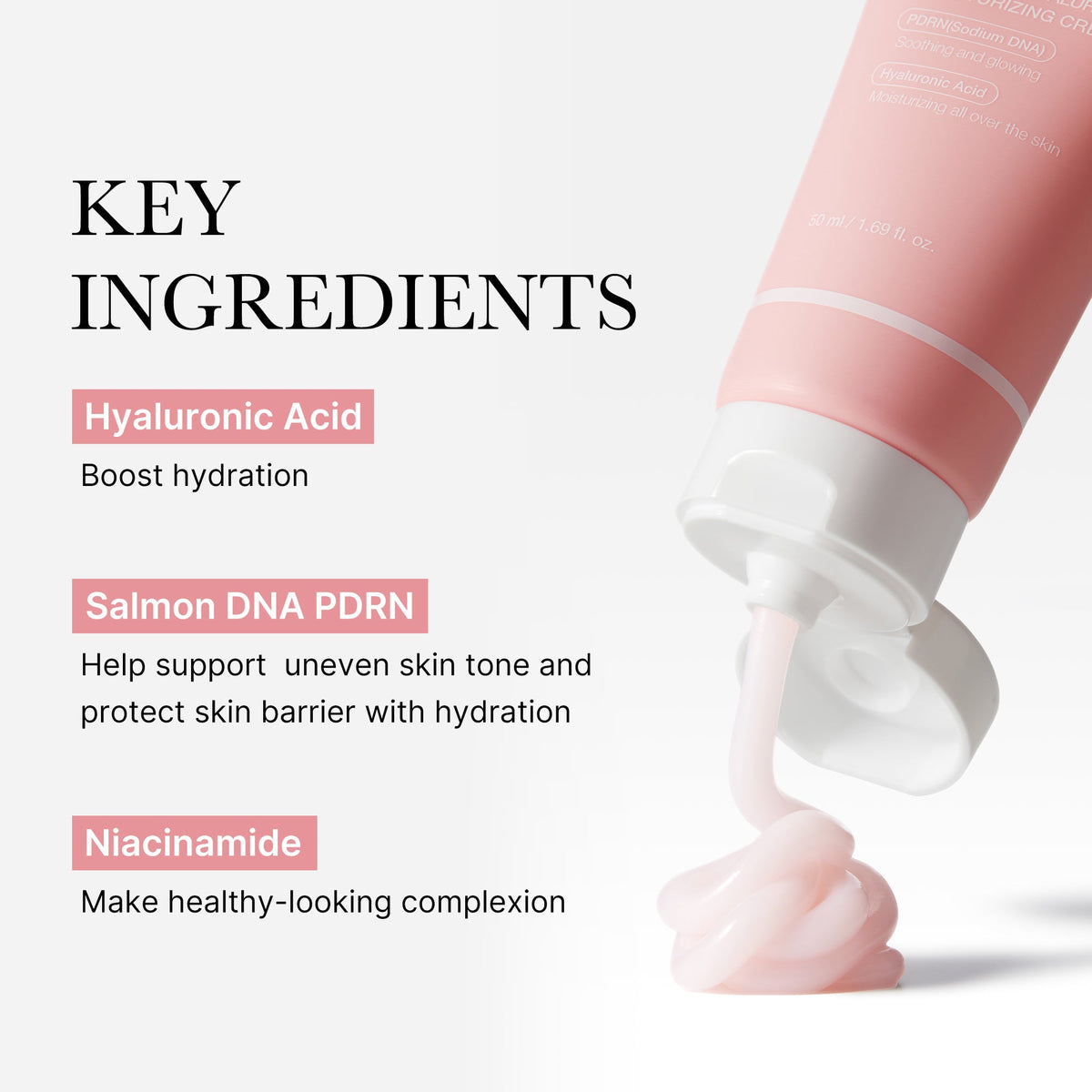 Medicube PDRN Pink Peptide Face Cream supporting skin firmness and renewal with a peptide complex.
