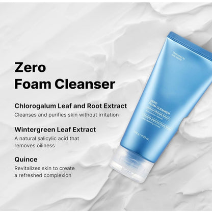 Medicube Zero Foam Cleanser shielding skin against environmental pollution with Pollushield technology.