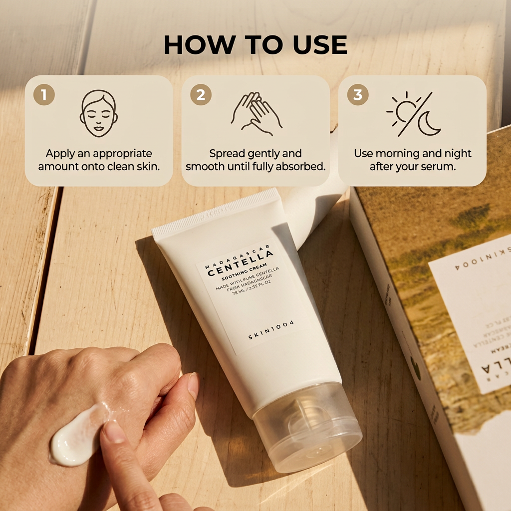 Centella Calming Cream delivering rapid soothing and repairing action with Madagascar centella asiatica.
