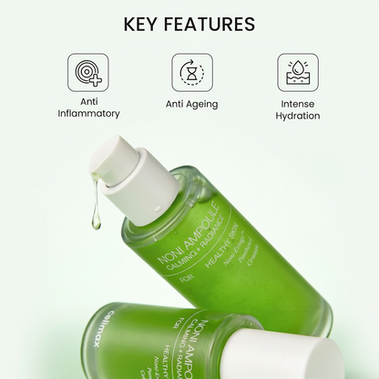 Celimax Noni Energy Ampoule reinforcing the skin barrier with nourishing botanical oils.
