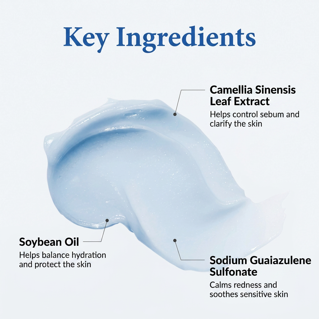 Refreshing Pore Exfoliating Cleansing Balm keeping the skin calm, balanced, and hydrated with green tea extract.